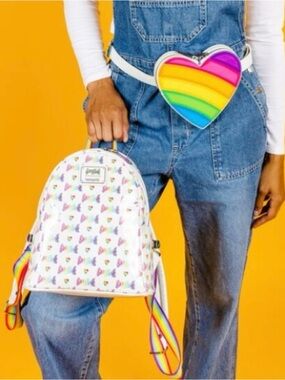 NWT Lisa Frank X Loungefly Rainbow Backpack